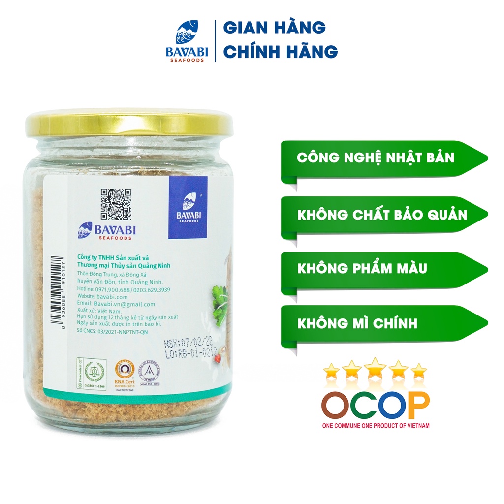 Combo 2 Hũ Ruốc Bề Bề BAVABI Loại 100g Đặc Sản Vân Đồn Quảng Ninh