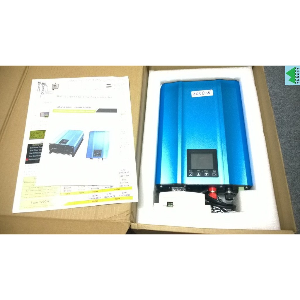 Máy hòa lưới điện mặt trời bám tải GT1000, 32- 62V