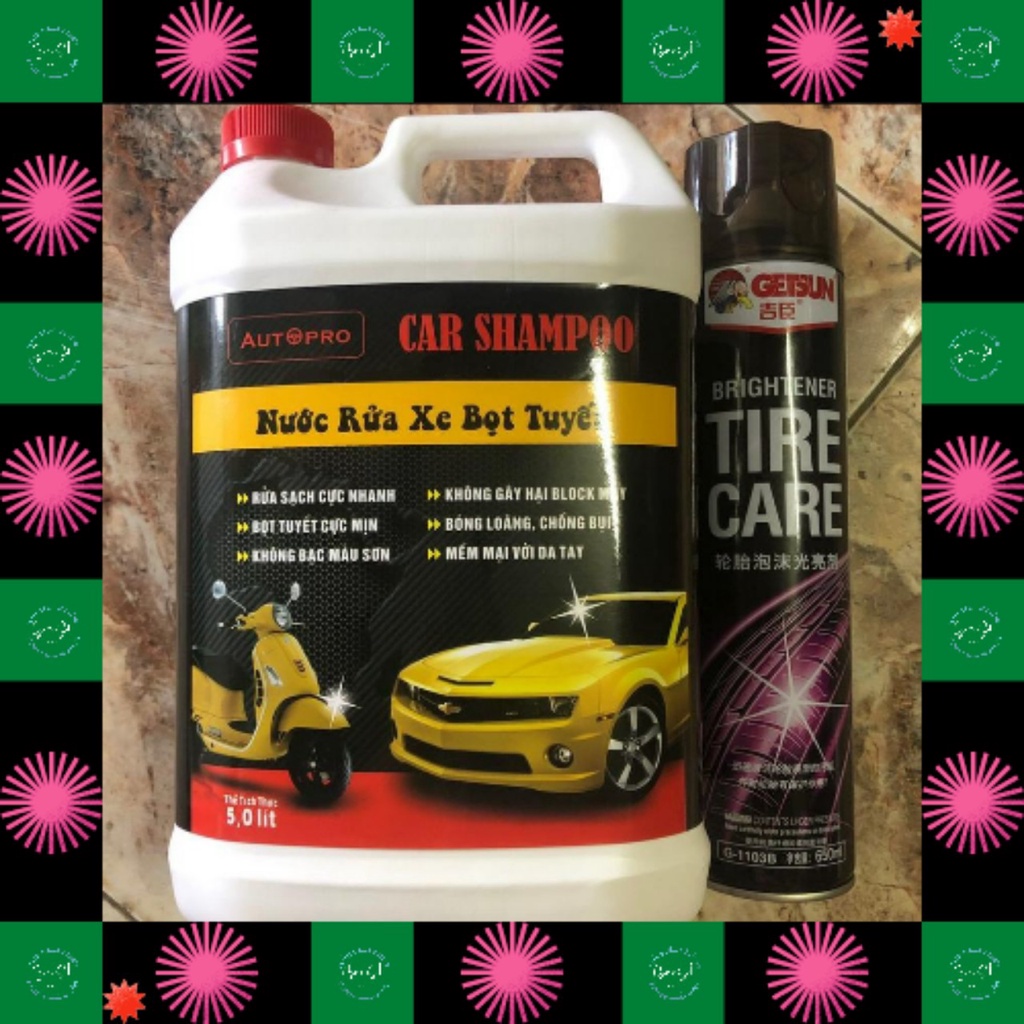 Nước rửa xe ô tô xe máy bọt tuyết Car Shampoo Auto Pro - 1 Can 5L (Phân phối bởi Gom Sỉ)