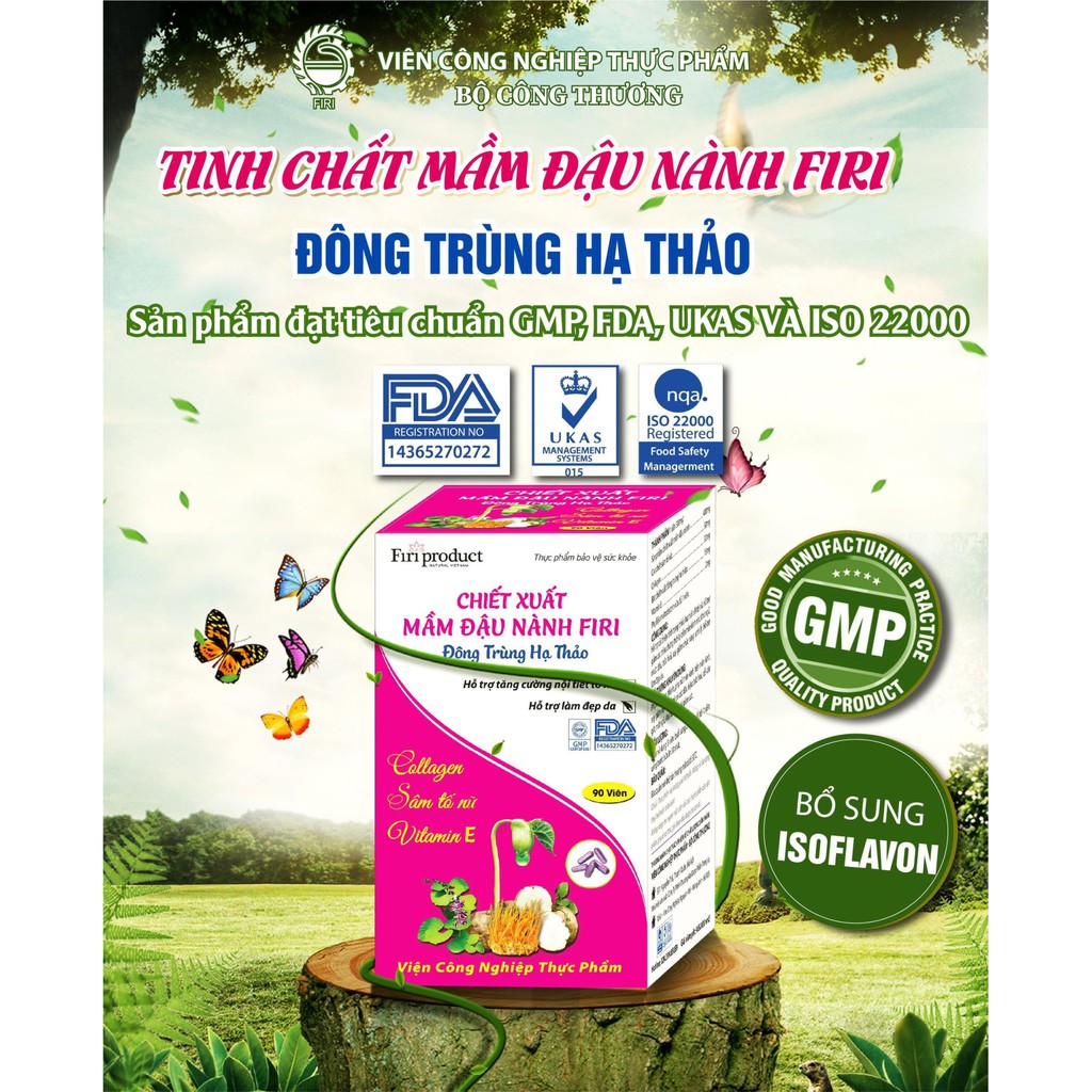 [Freeship ,Tăng Nội Tiết Tố, Đẹp Da 100%] Tinh chất mầm đậu nành FIRI Chứa collagen Sâm Tố Nữ Vitamin E ,Chính Hãng | BigBuy360 - bigbuy360.vn