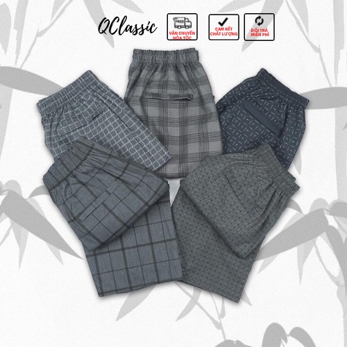 Combo 5 Quần đùi Nam Mùa hè QClassic - Vải xi gió thoáng mát