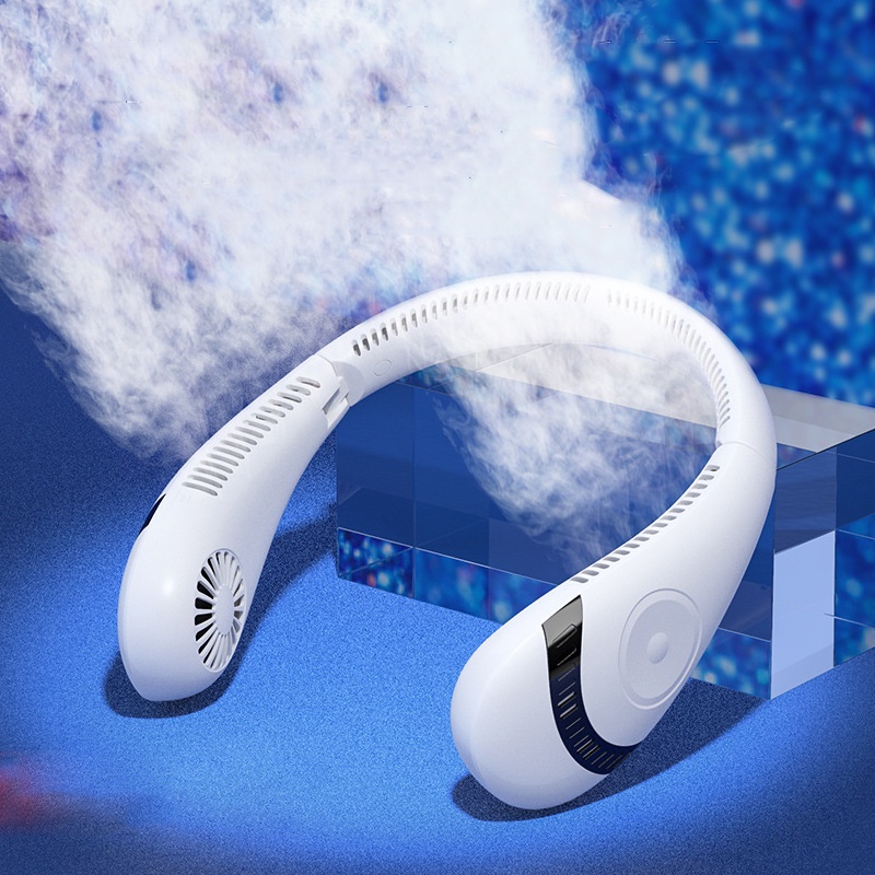 Quạt đeo cổ Fnelse dạng gập không cánh thiết kế sạc usb tiện dụng cho học sinh
