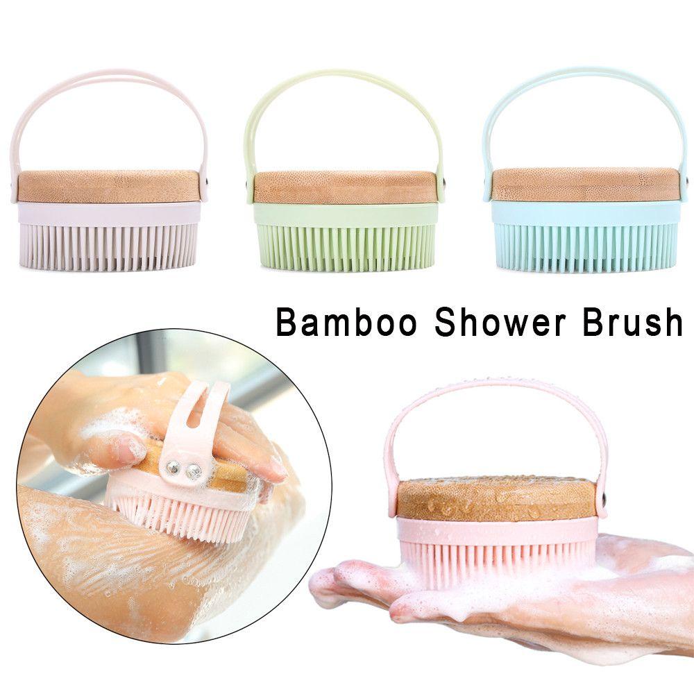 LAKAMIER Cọ Gội Đầu Bằng Tre Mát Xa Da Đầu Tiện Dụng