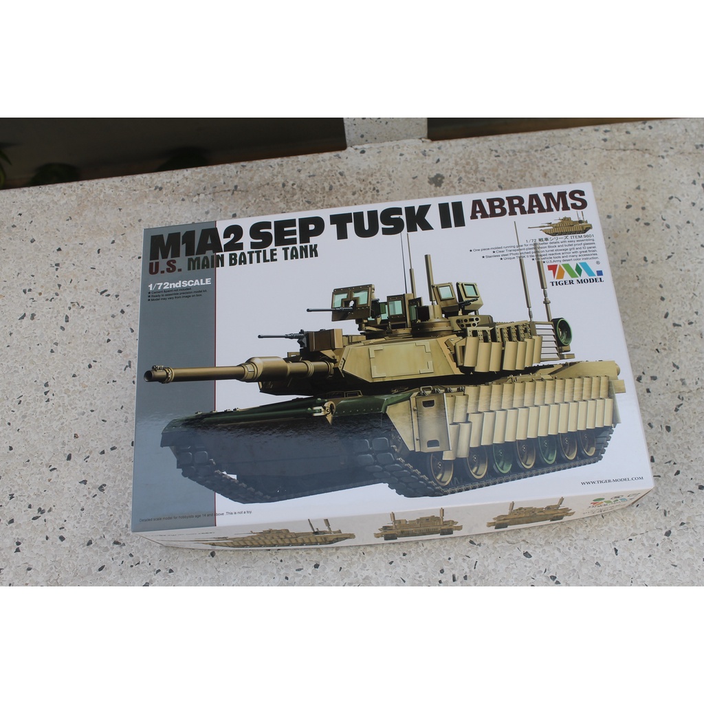 MÔ HÌNH KITS QUÂN SỰ - M1A2 SEP TUSK II ABRAMS - TỶ LỆ 1/72 - TIGER MODEL