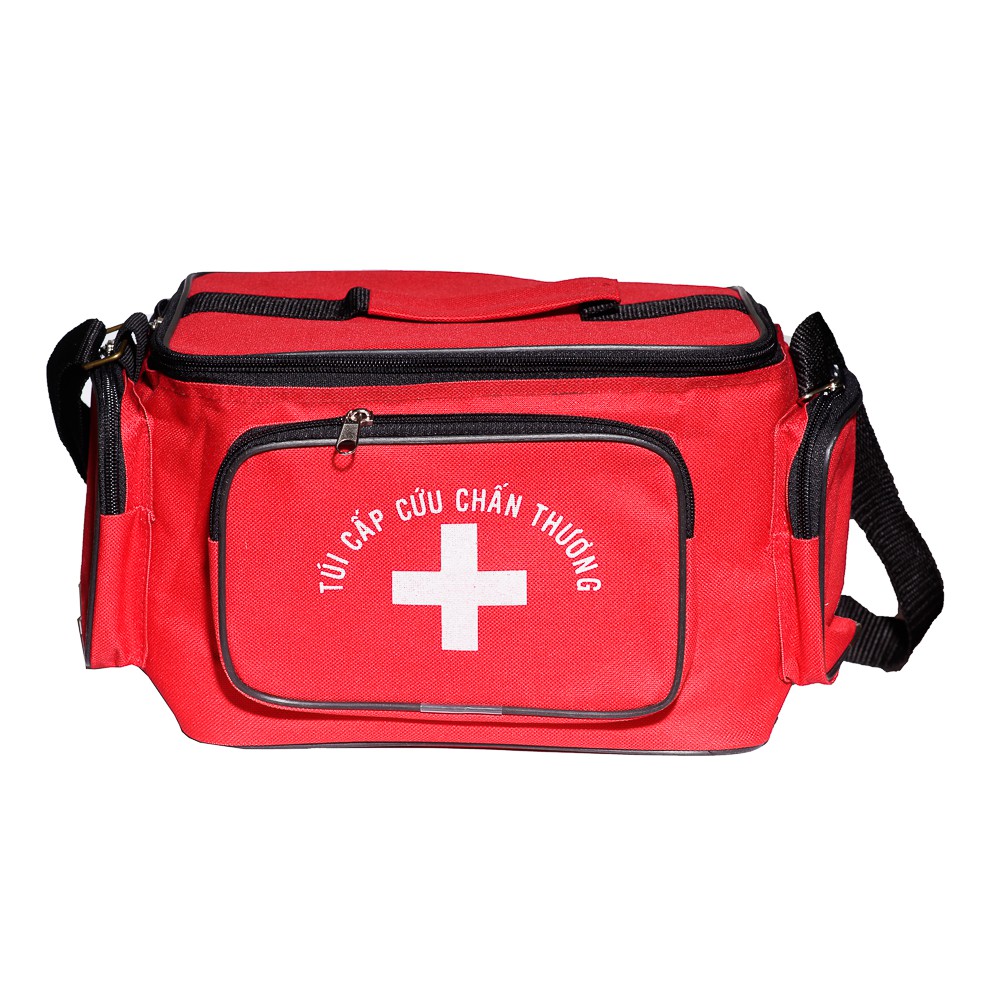 Túi cứu thương, Túi y Tế gia đình màu Đỏ ( đại ) ( size 40cm x 30cm x 22cm)
