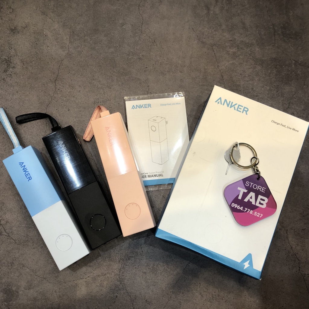 Sạc Anker Fusion Prism 5.000mAh 20w PD/IQ 3.0 - A1633