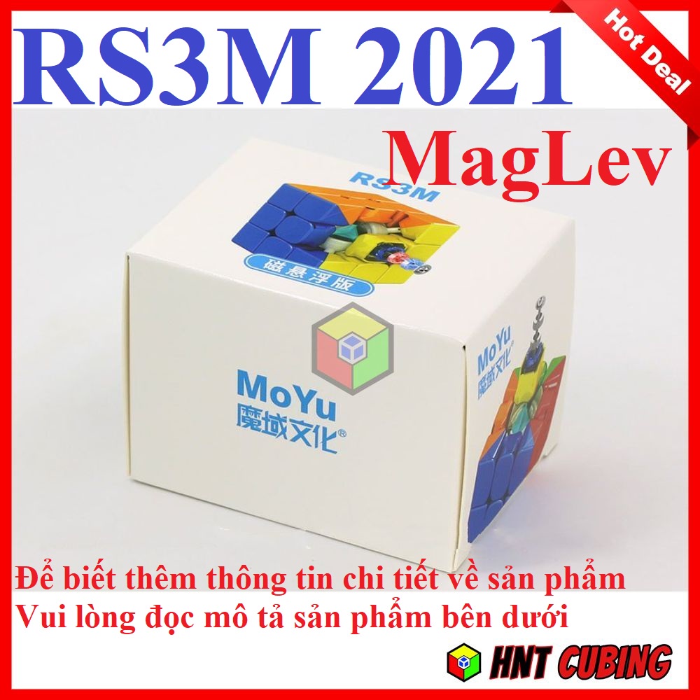 Rubik 3x3 MoYu RS3M 2021 MagLev Version (phiên bản RS3M 2020 thay thế lò xo bằng nam châm) HNT Cubing