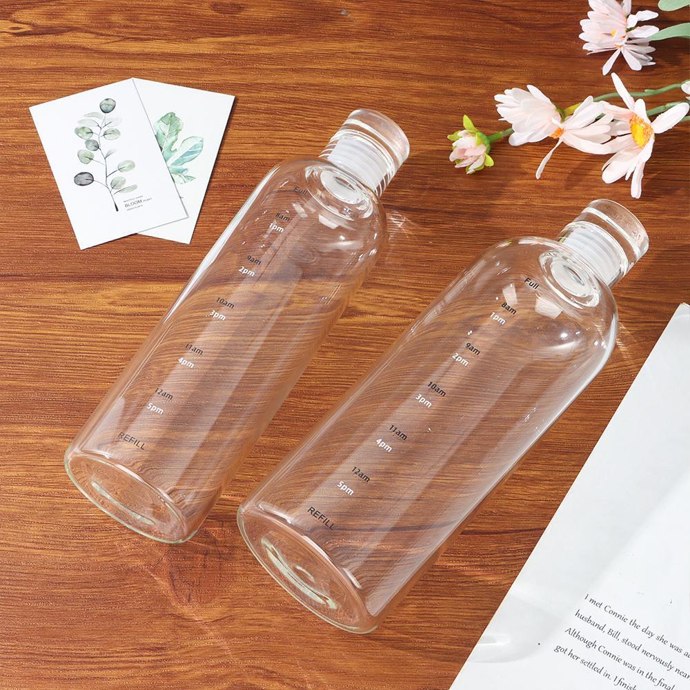 PISTA Bình Nước Thủy Tinh Trong Suốt Dung Tích 500ML / 750ML