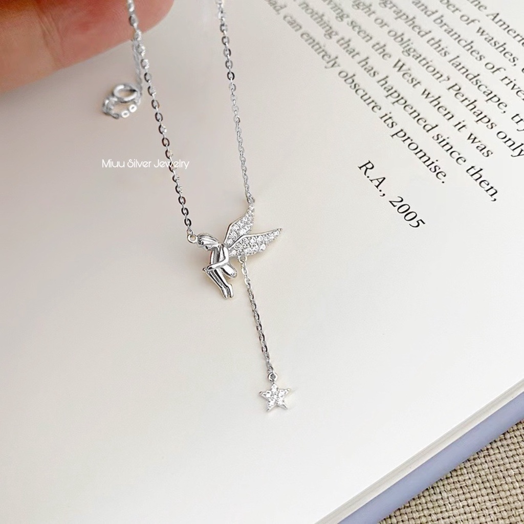 Dây chuyền bạc Miuu Silver, vòng cổ nữ thiên thần và ngôi sao
