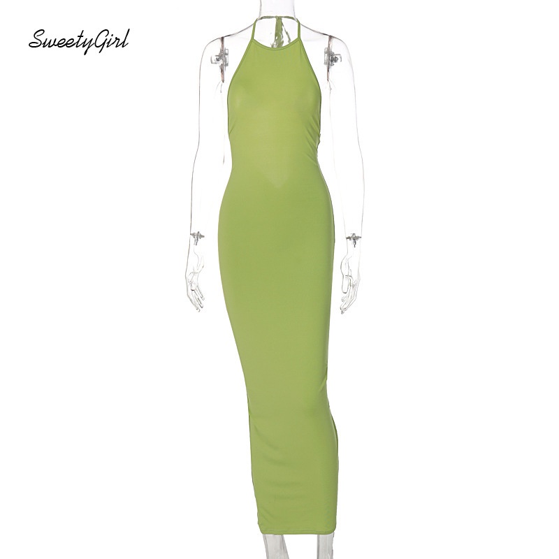 Đầm Maxi Hai Dây Màu Trơn Thời Trang 2022 Quyến Rũ Cho Nữ