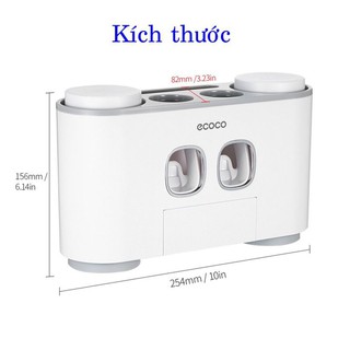 BỘ NHẢ KEM ĐÁNH RĂNG TỰ ĐỘNG ECOCO KÈM 2 CỐC