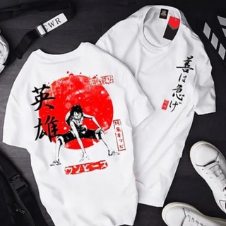 Áo onepiece luffy mũ rơm att-01, áo thun anime manga one piece monkey d. luffy unisex nam nữ