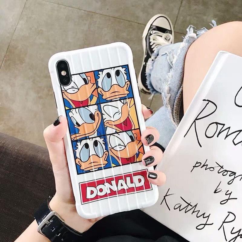 Ốp lưng dẻo vali vịt donald cho điện thoại iphone 6 6s 7 8 plus x xs xr 11 pro max se2