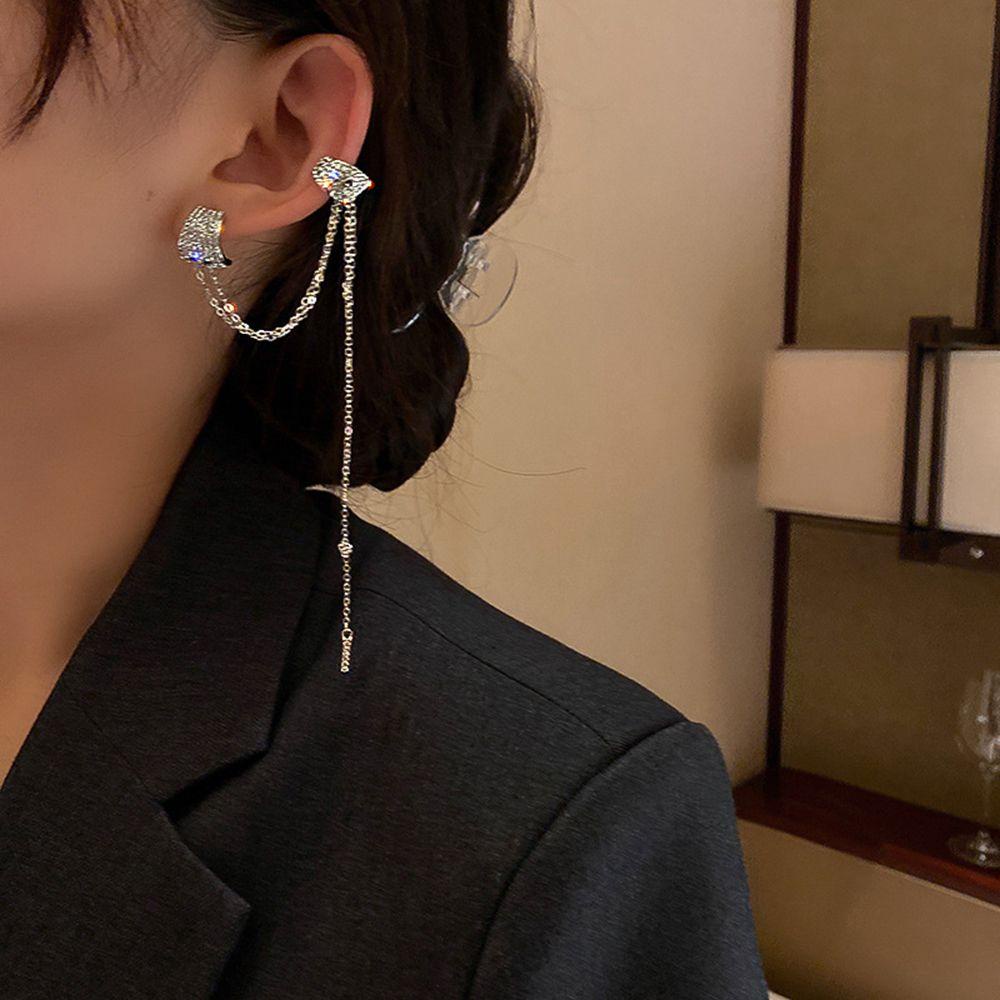 Bông Tai Dáng Dài Tua Rua Thời Trang Dự Tiệc 1 Cái|Bông Tai Thời Trang Xinh Xắn Cá Tính Cho Nữ