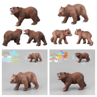 (Freeship đơn từ 50k) bộ mô hình nhà gấu nâu siêu thực