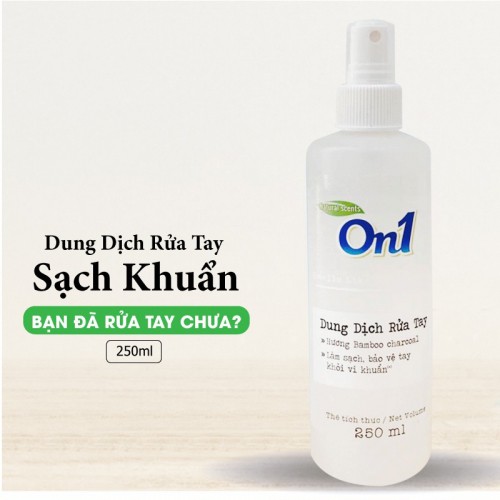 [ Hàng công ty] Nước rửa tay khô On1 250ml hương BamBoo Charcoal, diệt vi khuẩn siêu nhanh, bảo vệ vượt trội | BigBuy360 - bigbuy360.vn