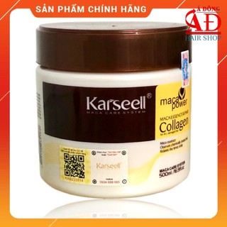 [Chính hãng] [Siêu rẻ] Dầu hấp ủ tóc Collagen Karseell Maca chính hãng dạng hũ 500ml