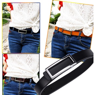Thắt Lưng Da Bò Thật 2.3cm Phối Khóa Thời Trang Cho Nữ