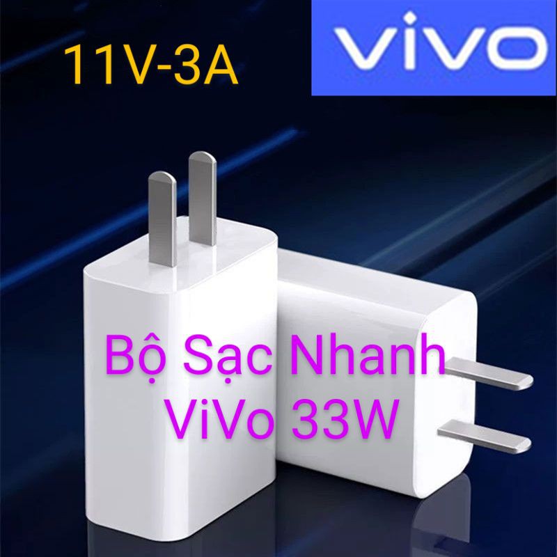 Bộ Sạc Siêu Nhanh Vivo 33W Chân Type-C Cho Các Dòng Máy Vivo X30, X30 Pro, IQOO...