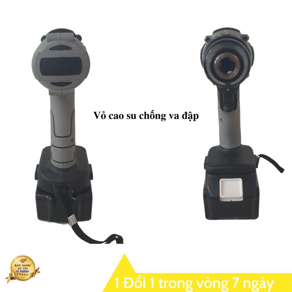 Áy khoan pin 118V Hitachi 3 chức năng có búa - Động cơ 775 siêu mạnh mẽ, Tặng 21 chi tiết ...