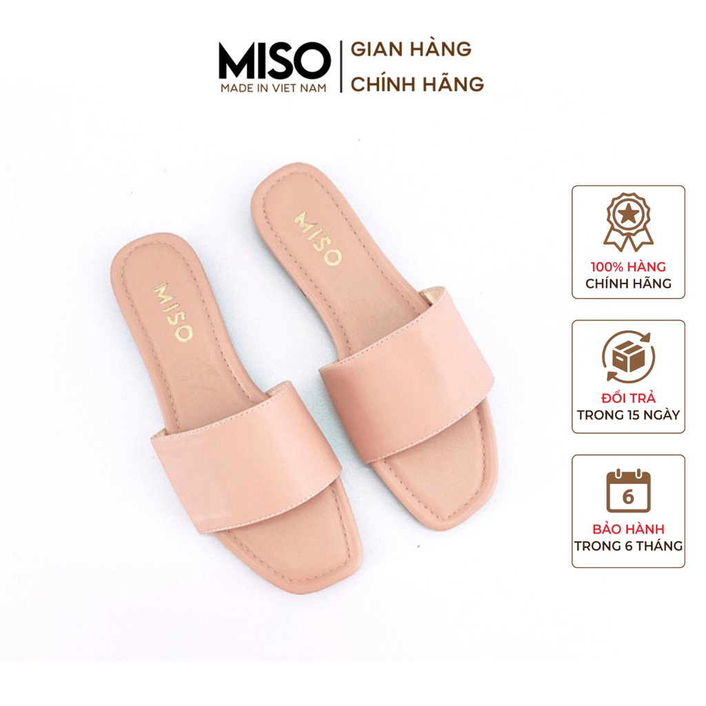 Dép nữ đế bệt quai ngang basic đi làm đi chơi MISO M012