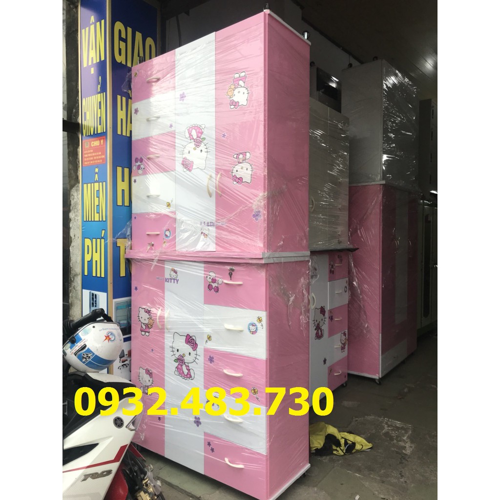 Tủ quần áo trẻ em nhựa Đài Loan giá rẻ 1m25 ,freehsip TPHCM