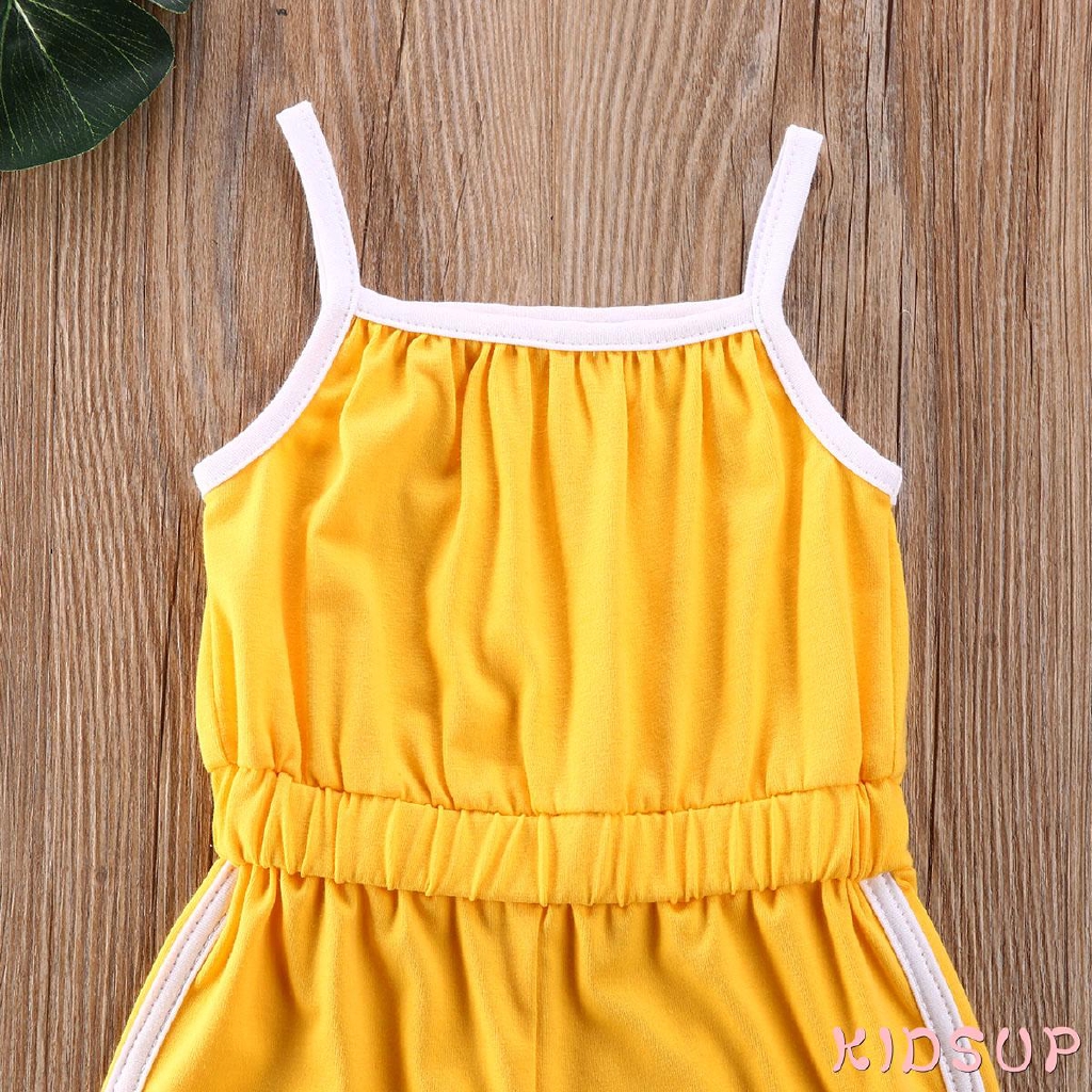 Jumpsuit Sát Nách Cho Bé Gái 1-5 Tuổi