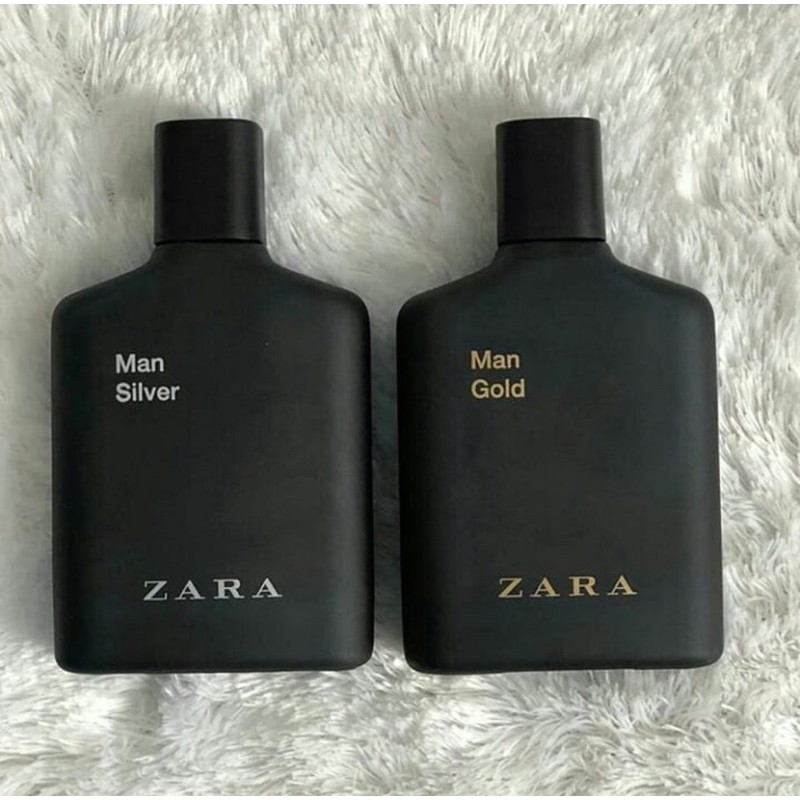 Set 2 chai nước hoa Zara Man Gold+Silver