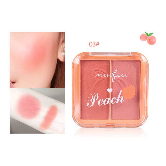 Phấn Má Hồng 2 Ngăn Minfei Peach Hàng Nội Địa Trung - YZ BEAUTY