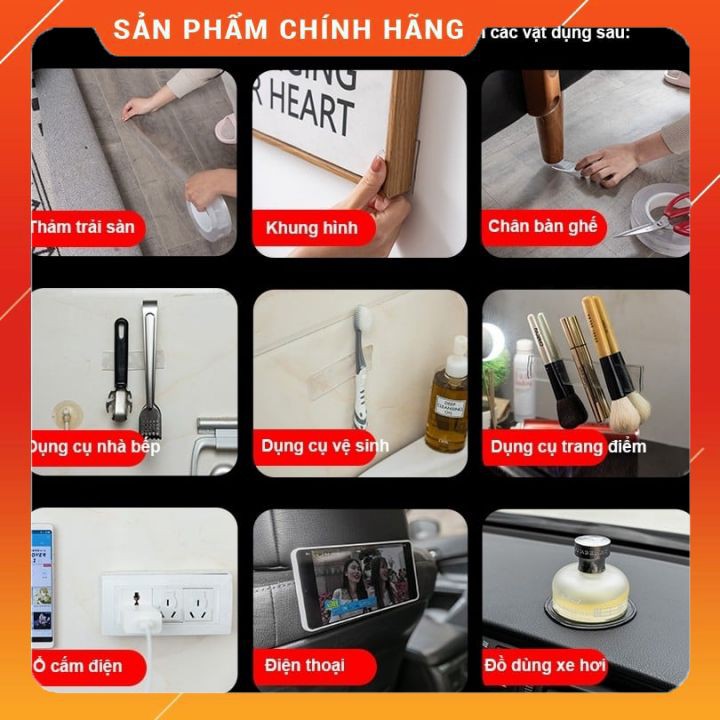 BĂNG DÍNH ĐA NĂNG 2 MẶT TRONG SUỐT SIÊU CHẮC [FREESHIP]