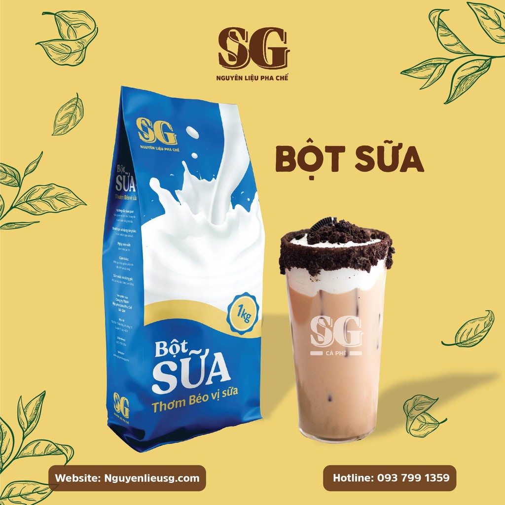 Bột Sữa SG, Bột Sữa, Bột Kem Béo Pha Trà Sữa Thơm Ngon, Rẻ, Chuẩn Chất Lượng