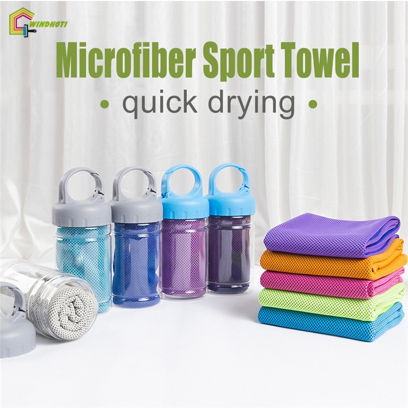 🎉TG Khăn tắm thể thao Microfiber Khăn lau khô nhanh trên bãi biển Tập thể dục Mồ hôi Khăn lau mùa hè Khăn hạ nhiệt