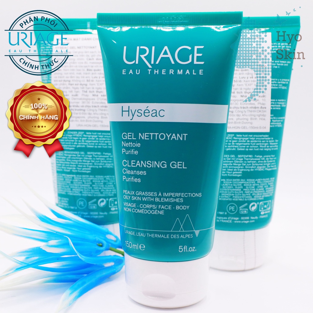 Sữa Rửa Mặt Cho Da Dầu Da Mụn Và Da Hỗn Hợp URIAGE HYSEAC GEL NETTOYANT 150Ml