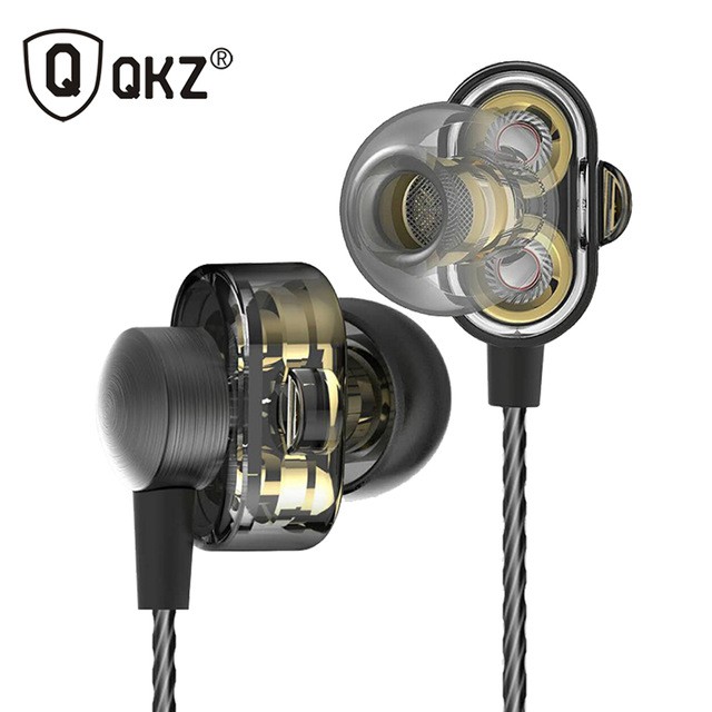 Tai nghe nhét tai QKZ DM8 - 2 driver - Có Mic