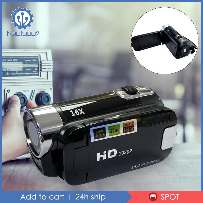 Camera Ghi Hình LCD Tầm Nhìn Ban Đêm Koolsoo2 1080P HD 16X Zoom - EU