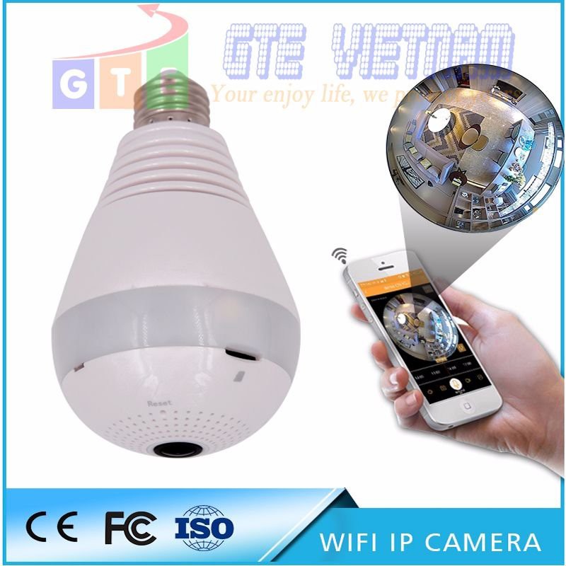 HOT -  Camera Wifi Hình Bóng Đèn Quan Sát Toàn Cảnh 360 Độ hàng chính hãng Yoosee