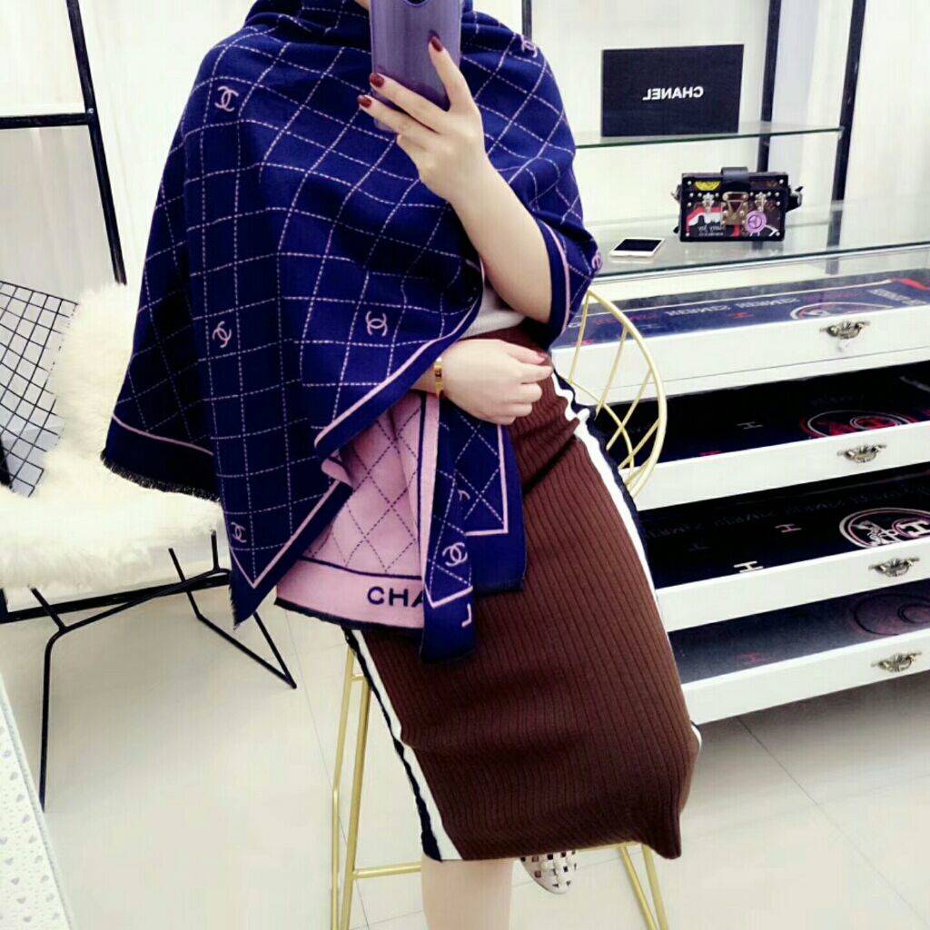 Khăn Choàng Cổ Giữ Ấm In Chữ Thời Trang Cho Nữ