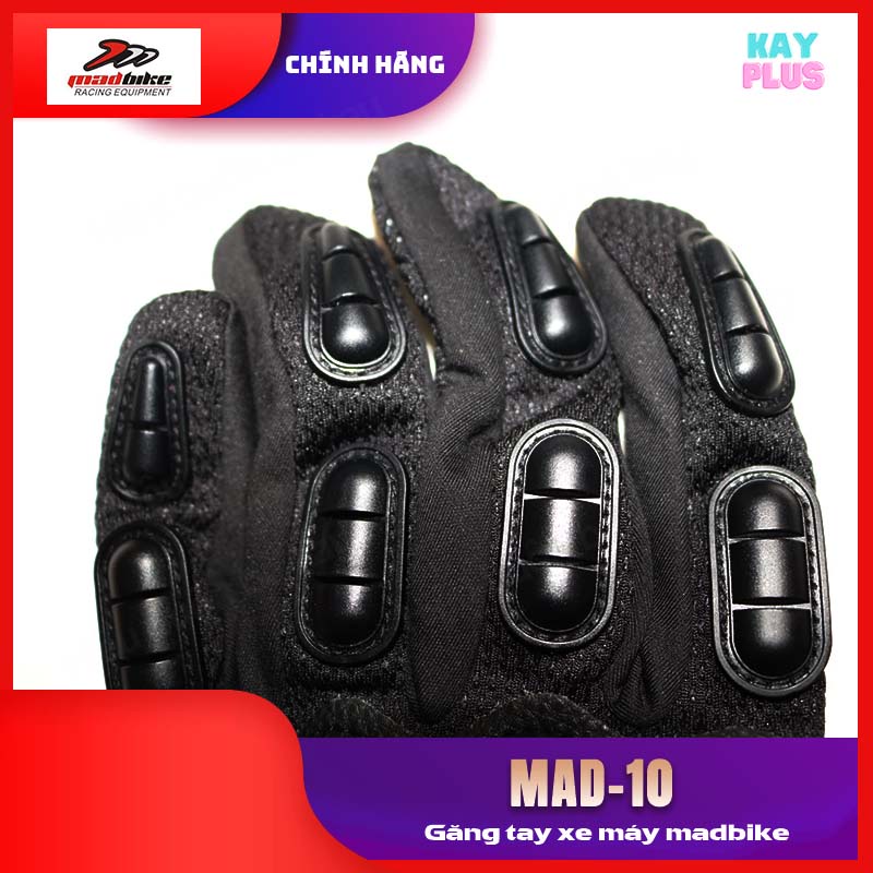Găng tay xe máy Madbike Mad-10 (Đen)