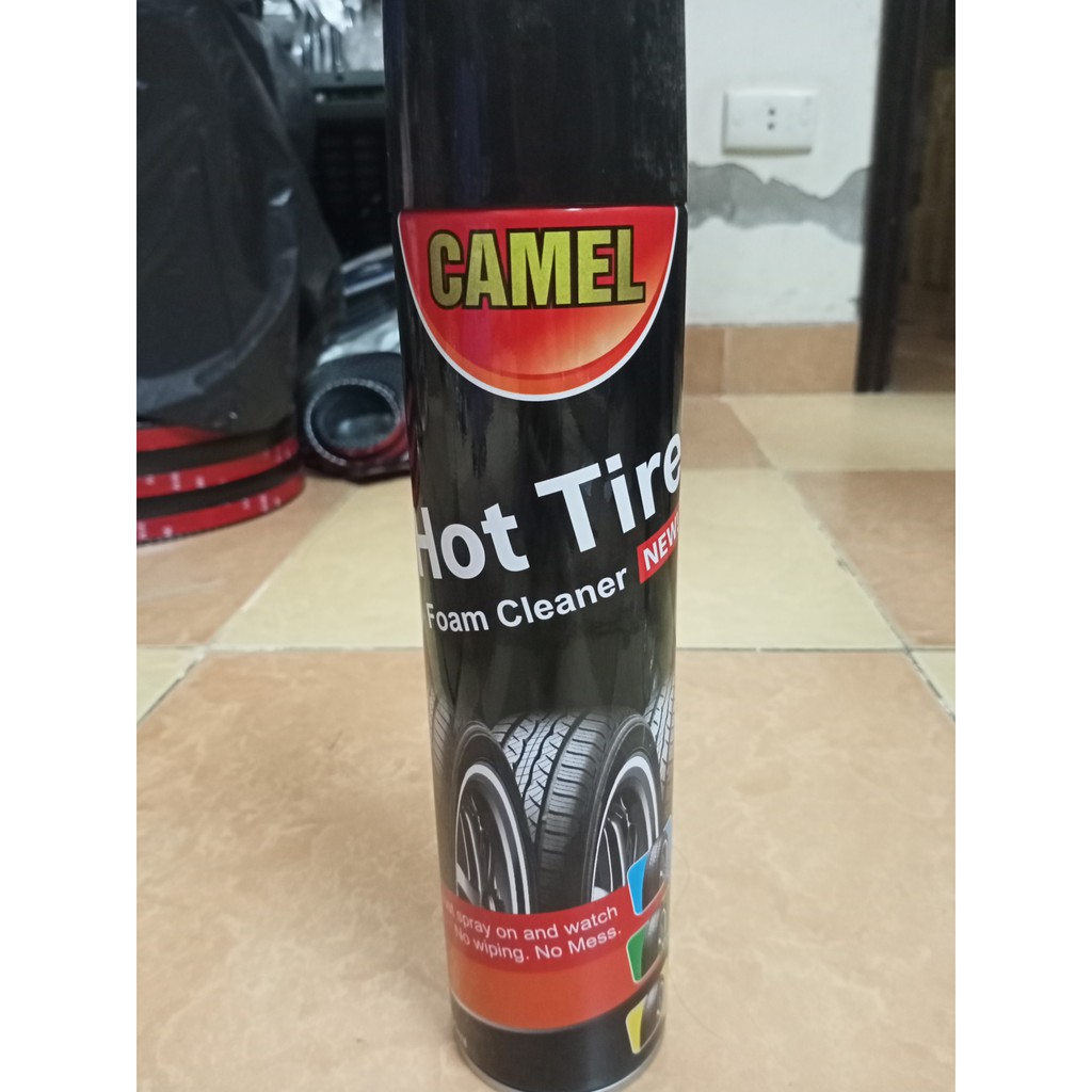 Bình xịt bóng lốp Tinifilag Tyre Shine - Bình xịt làm mới và bảo vệ lốp xe Hot Tire 650ml - Vạn Dặm Bình An