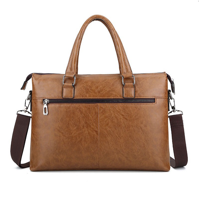Giỏ xách công sở/Túi xách da công sở cao cấp JEEP BULUO T06 (size: 39x29x7cm, vừa laptop 15inch). | BigBuy360 - bigbuy360.vn