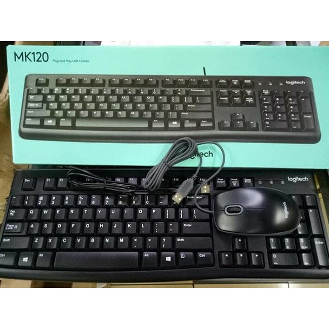 Bộ Bàn phím Và Chuột Có Dây Logitech MK120 - DGW phân phối | BigBuy360 - bigbuy360.vn