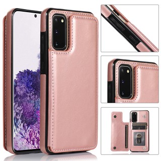 Ốp Điện Thoại Da Hai Lớp Dạng Ví Có Ngăn Đựng Thẻ Cho Samsung Galaxy A52 A72 A12 A42 A70 A50 A71 A51