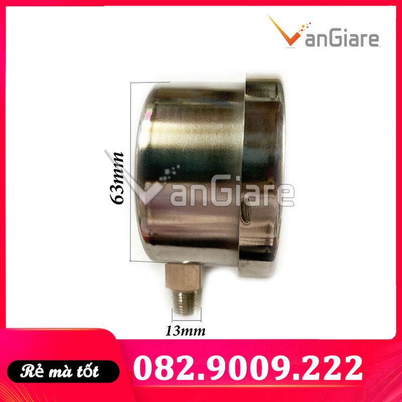 Đồng hồ đo áp suất thấp mbar, dùng cho khí, gas, chân đứng, Badotherm