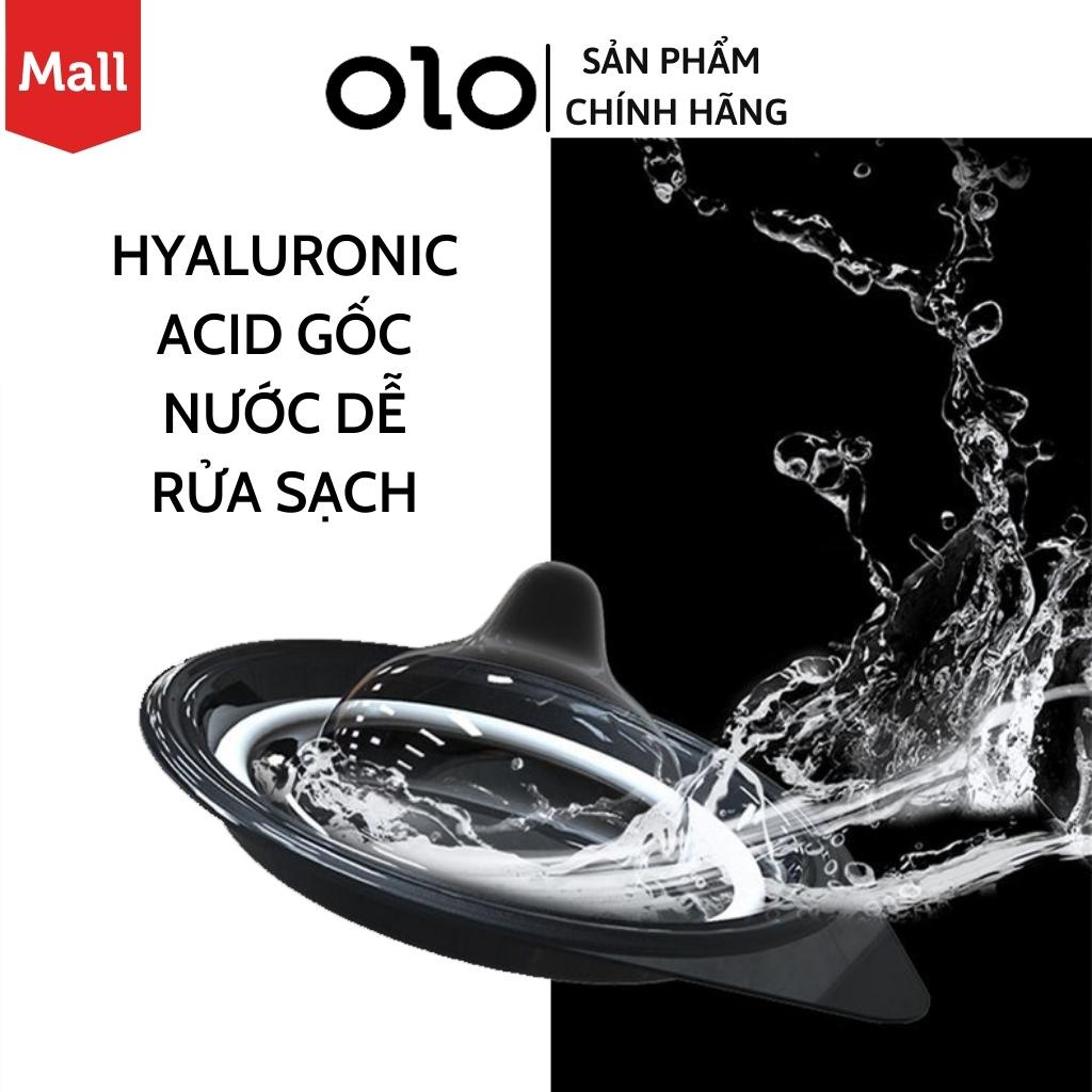 Bao cao su siêu mỏng kéo dài thời gian quan hệ OLO đen hương vani hộp 10c, Bcs chống xuất tinh sớm - HabiPhar