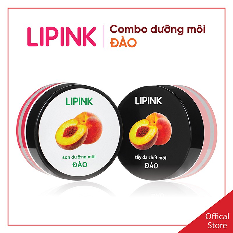 Combo dưỡng môi LIPINK Đào - Son dưõng có màu, Son dưỡng môi MỀM MỊN - CĂNG HỒNG tự nhiên | BigBuy360 - bigbuy360.vn