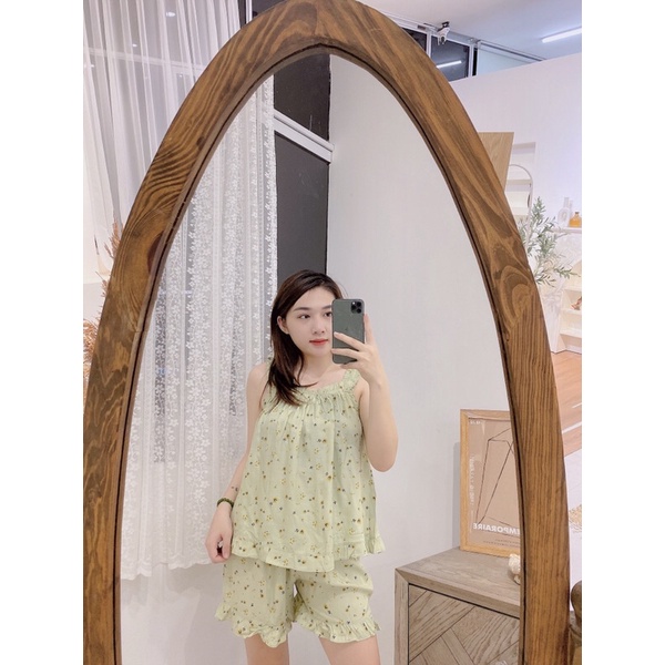 Bộ PIJAMA / Pizama BỘ HAI DÂY MẶC NHÀ CHẤT ĐŨI LANH SIÊU MÁT | BigBuy360 - bigbuy360.vn