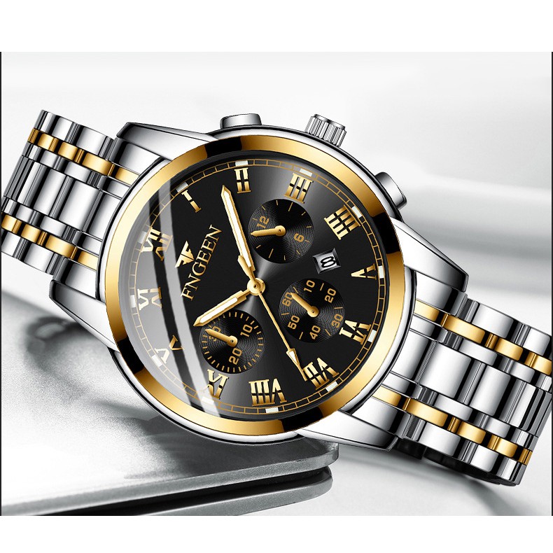 Đồng Hồ Nam FNGEEN FN4406 Doanh Nhân 2019 Dây Thép Không Gỉ Cao Cấp | BigBuy360 - bigbuy360.vn