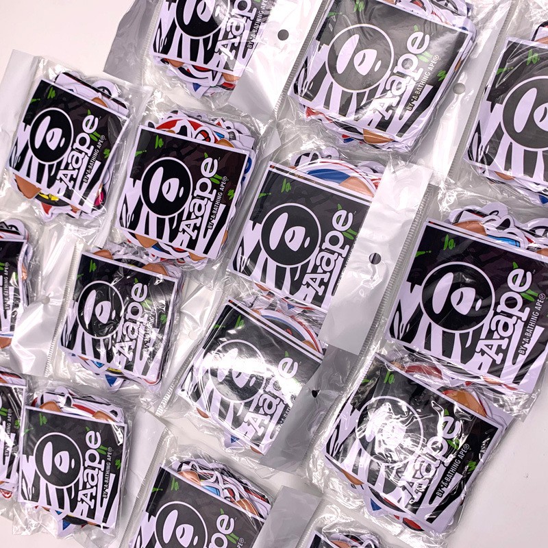 Set 38 nhãn dán chống nước trang trí xe hơi/vali