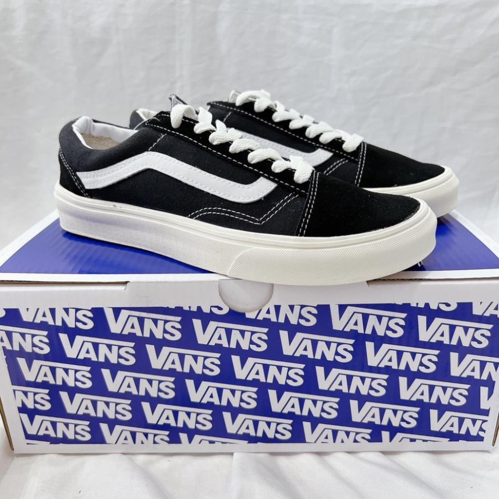 Giày 𝐕𝐀𝐍𝐒 Caro lười viền trắng, giày thể thao 𝐕𝐀𝐍𝐒 Đen Old Skool, 𝐕𝐀𝐍𝐒 Classic Slip On Fear of God