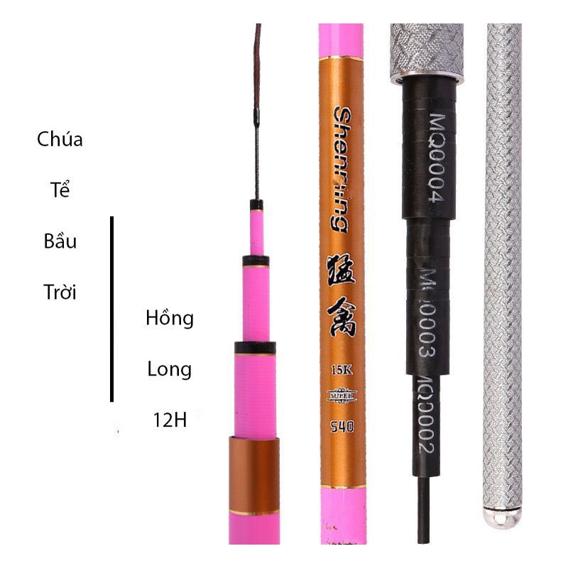 Cần câu tay Hồng Long 12H săn hàng bản chính hãng chuyên săn hàng đánh bạo lực Đồ Câu Việt Bắc